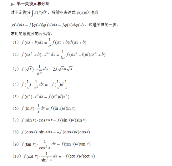 贵州统招专升本高等数学知识点（五）