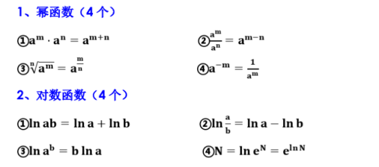 贵州普通专升本高等数学需要掌握的公式