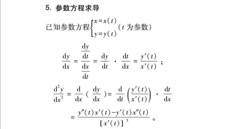 2022年贵州专升本高数必备公式：一元函数微分学(图7)